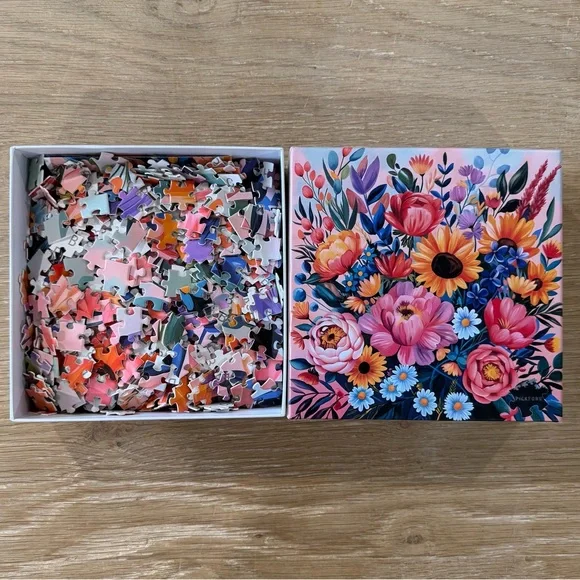 Vibrant Flowers 1000 Piece Puzzle - Picture 2 of 4